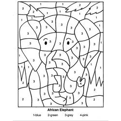 Coloring page: Coloring by numbers (Educational) #125521 - Printable coloring pages
