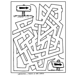Coloring page: Labyrinths (Educational) #126478 - Free Printable Coloring Pages