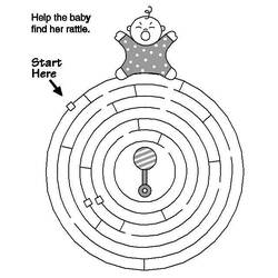 Coloring page: Labyrinths (Educational) #126487 - Printable coloring pages