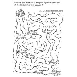 Coloring page: Labyrinths (Educational) #126611 - Free Printable Coloring Pages