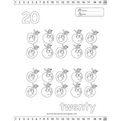 Coloring page: Numbers (Educational) #125330 - Printable coloring pages