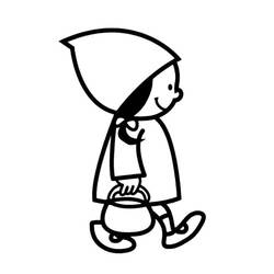 Little Red Riding Hood (Fairy Tales and Stories) coloring page #205995 to print and color