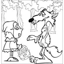 Little Red Riding Hood (Fairy Tales and Stories) coloring page #49202 to print and color