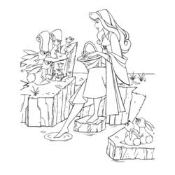 Sleeping Beauty (Fairy Tales and Stories) coloring page #130804 to print and color