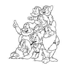Snow White and the Seven Dwarfs (Fairy Tales and Stories) coloring page #133856 to print and color