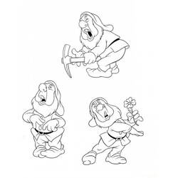 Snow White and the Seven Dwarfs (Fairy Tales and Stories) coloring page #133886 to print and color