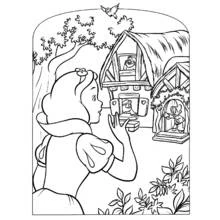 Snow White and the Seven Dwarfs (Fairy Tales and Stories) coloring page #133894 to print and color