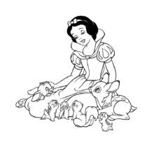 Snow White and the Seven Dwarfs (Fairy Tales and Stories) coloring page #133895 to print and color