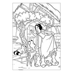 Snow White and the Seven Dwarfs (Fairy Tales and Stories) coloring page #133909 to print and color