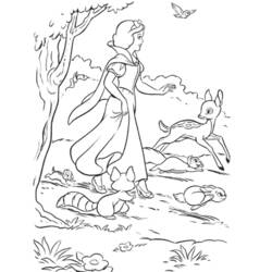 Snow White and the Seven Dwarfs (Fairy Tales and Stories) coloring page #133915 to print and color