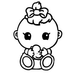 Coloring page: Baby (Family and Friends) #179989 - Free Printable Coloring Pages