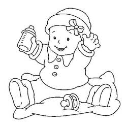 Coloring page: Baby (Family and Friends) #180005 - Free Printable Coloring Pages