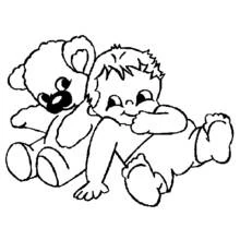 Coloring page: Baby (Family and Friends) #86608 - Free Printable Coloring Pages