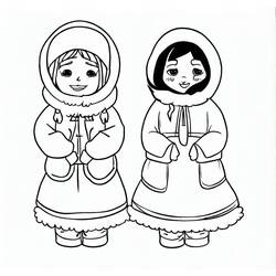 Coloring pages: Eskimo - Free Printable Coloring Pages