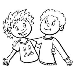 Coloring pages: Friendship - Free Printable Coloring Pages