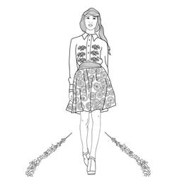 Coloring pages: Girl - Free Printable Coloring Pages