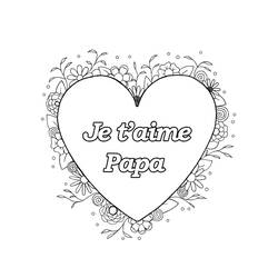 Coloring pages: I Love You Dad - Free Printable Coloring Pages