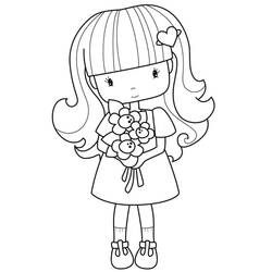 Little Girl (Family and Friends) coloring page #191915 to print and color