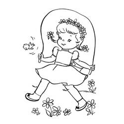 Little Girl (Family and Friends) coloring page #191922 to print and color