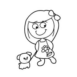 Little Girl (Family and Friends) coloring page #191933 to print and color