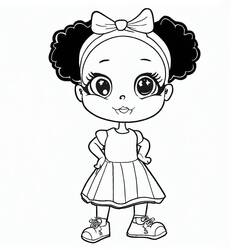 Little Girl (Family and Friends) coloring page #191936 to print and color