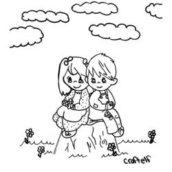 Little Girl (Family and Friends) coloring page #96566 to print and color