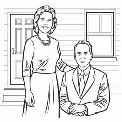 Coloring pages: Mom and Dad - Free Printable Coloring Pages