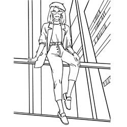 Coloring pages: Teen Girl - Free Printable Coloring Pages