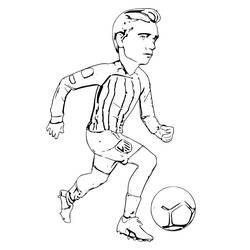 Coloring pages: Antoine Griezmann - Free Printable Coloring Pages