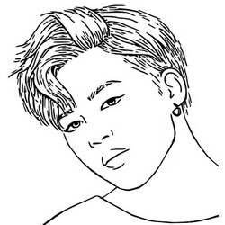 Coloring pages: BTS - Free Printable Coloring Pages