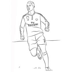 Coloring pages: Cristiano Ronaldo - Free Printable Coloring Pages