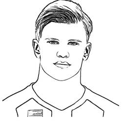 Coloring pages: Erling Haaland - Free Printable Coloring Pages