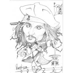 Coloring page: Johnny Depp (Famous People) #123656 - Free Printable Coloring Pages