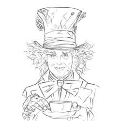 Coloring page: Johnny Depp (Famous People) #123660 - Free Printable Coloring Pages