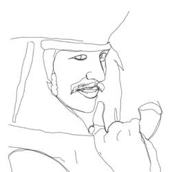 Coloring page: Johnny Depp (Famous People) #123714 - Free Printable Coloring Pages