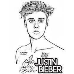 Justin Bieber (Famous people) coloring page #172853 to print and color