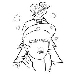Justin Bieber (Famous people) coloring page #172869 to print and color