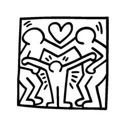 Coloring pages: Keith Haring - Free Printable Coloring Pages