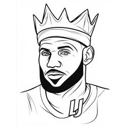 Coloring pages: LeBron James - Free Printable Coloring Pages