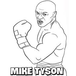 Coloring pages: Mike Tyson - Free Printable Coloring Pages