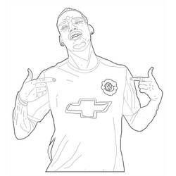 Coloring pages: Paul Pogba - Free Printable Coloring Pages