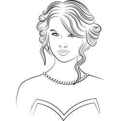 Taylor Swift (Famous people) coloring page #208111 to print and color