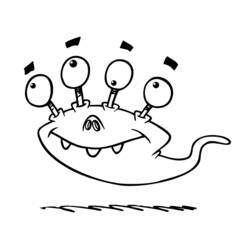 Coloring pages: Alien - Free Printable Coloring Pages