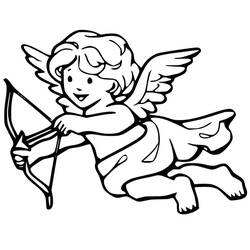 Coloring pages: Cupid - Free Printable Coloring Pages