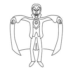 Coloring pages: Dracula - Free Printable Coloring Pages