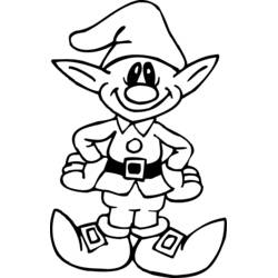 Coloring pages: Elf - Free Printable Coloring Pages