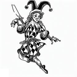 Coloring pages: Harlequin - Free Printable Coloring Pages