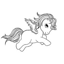 Coloring pages: Pegasus - Free Printable Coloring Pages