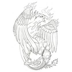 Coloring pages: Phoenix - Free Printable Coloring Pages