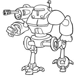 Coloring page: Robot (Fantasy and Adventure Characters) #106563 - Free Printable Coloring Pages